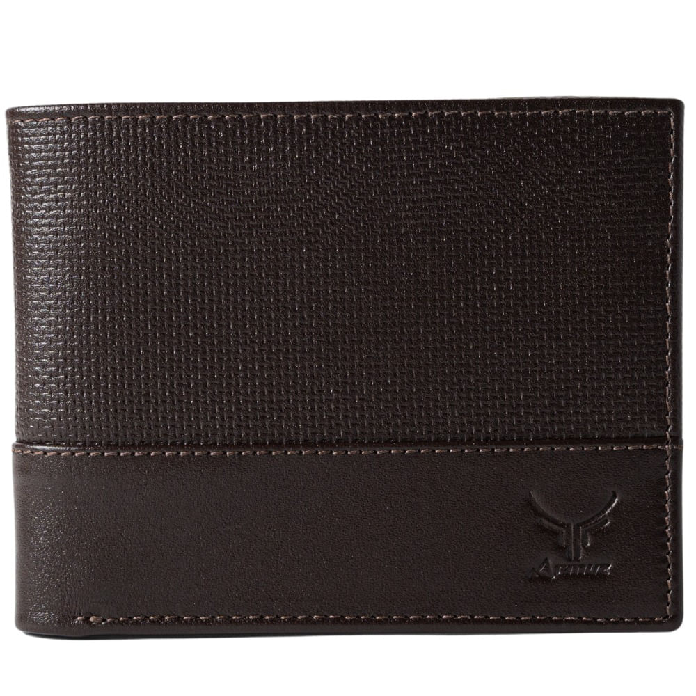 Billetera De Cuero Vacuno Classic AR16 Café