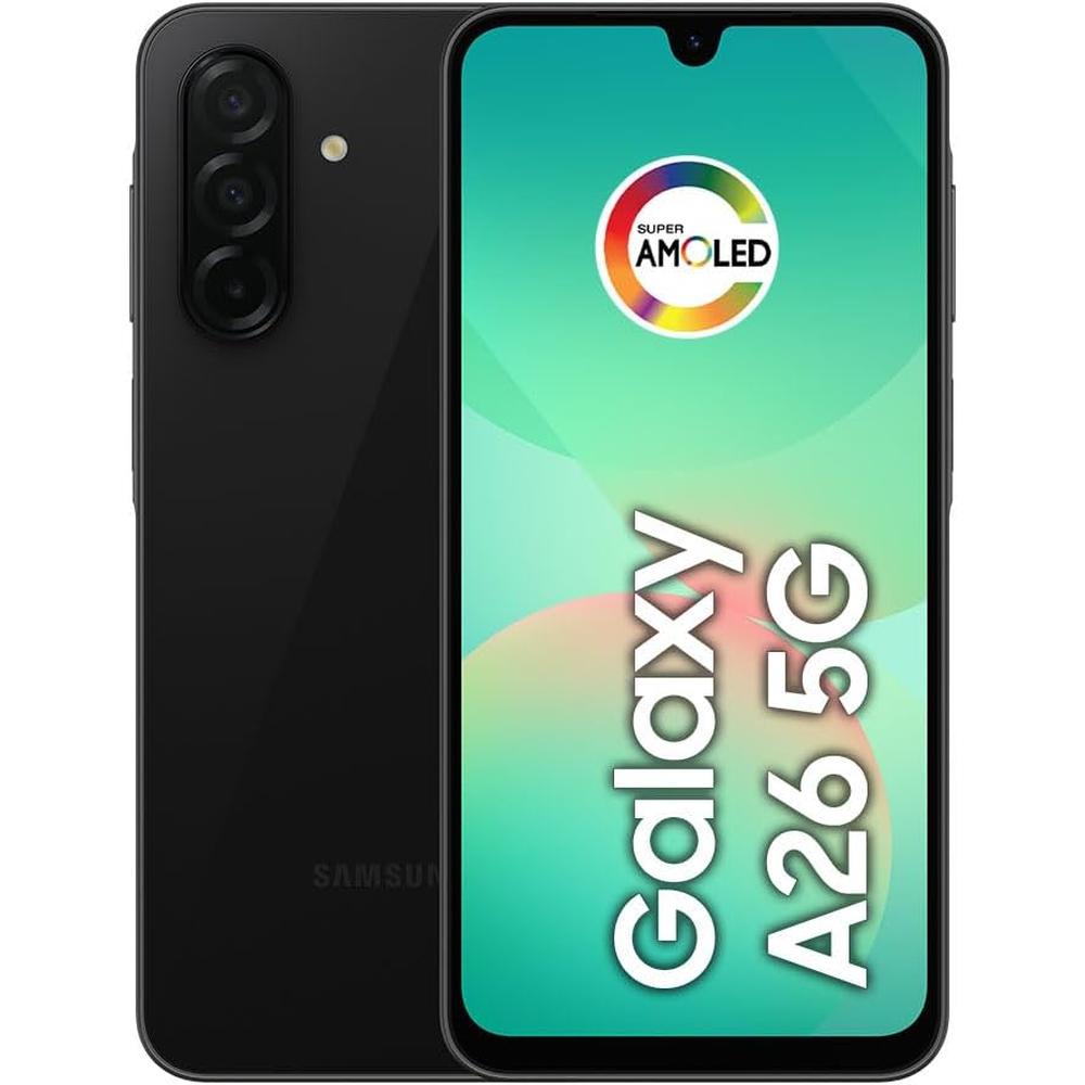 CELULAR SAMSUNG GALAXY A26 5G 2025 IA 8GB RAM 256GB DUAL SIM 6.7 120HZ AMOLED IP67 - NEGRO