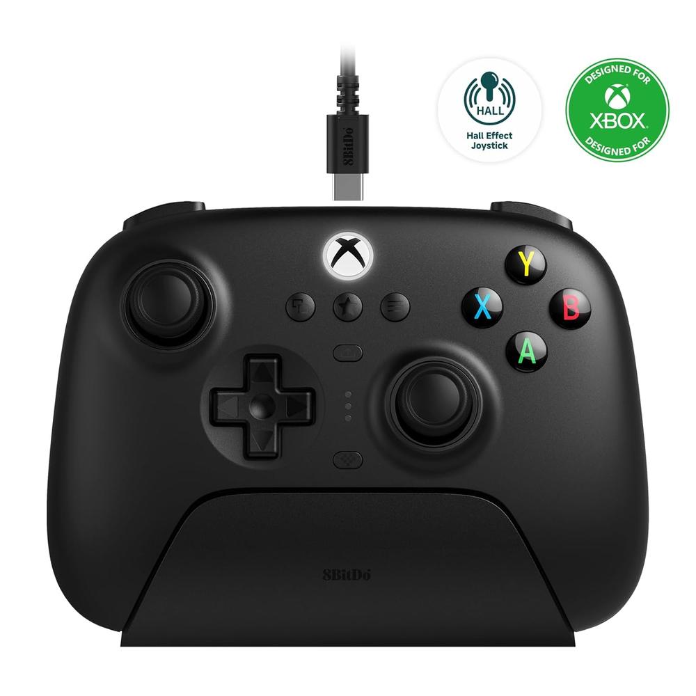 Mando Ultimate 8BitDo de 3 Modos para Xbox Series X-S Xbox One  Apple Windows y Android - Negro