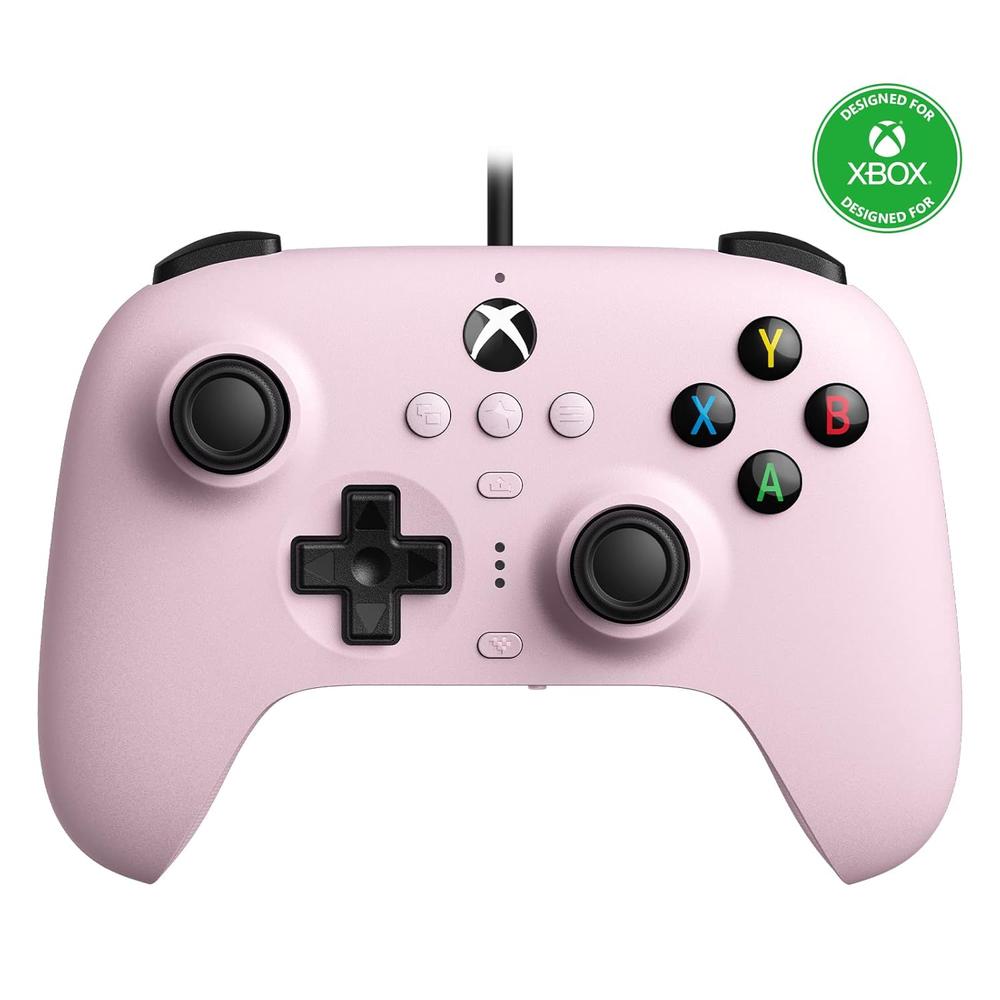 Mando con Cable Ultimate 8BitDo para Xbox Series X S One y Wind 10-11 - Pastel Pink