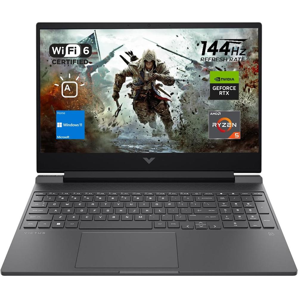LAPTOP VICTUS 15 RYZEN 5 7535HS HP 15.6 1TB SSD PCIE 32GB RAM W11 - TECLADO INGLÉS - PLATEADO