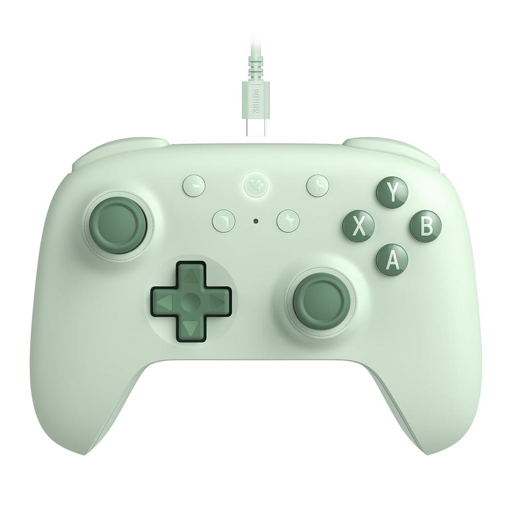 Mando con Cable Ultimate 2C 8BitDo para PC con Windows y Android - Verde