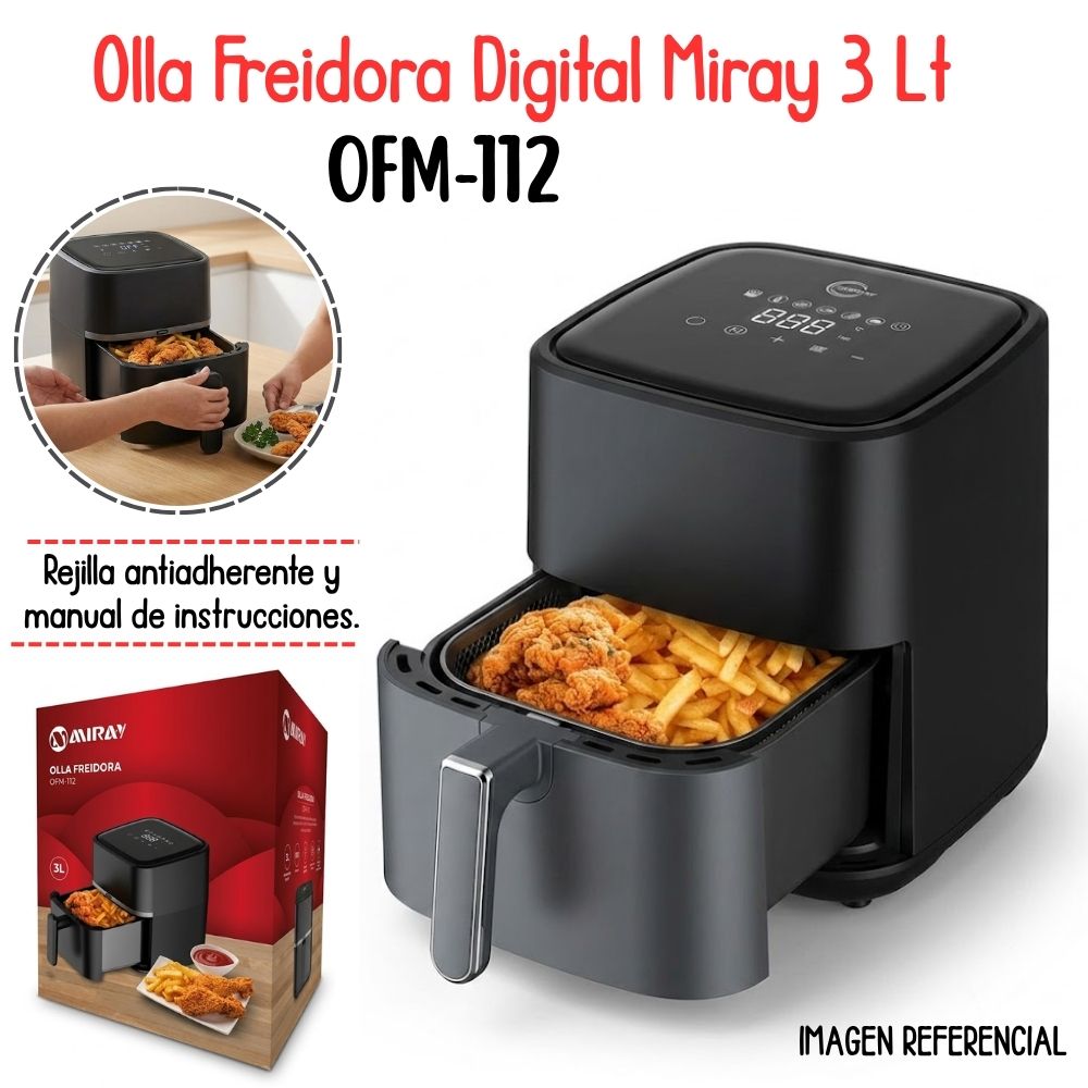 Freidora De Aire Digital De 3lt - OFM-112