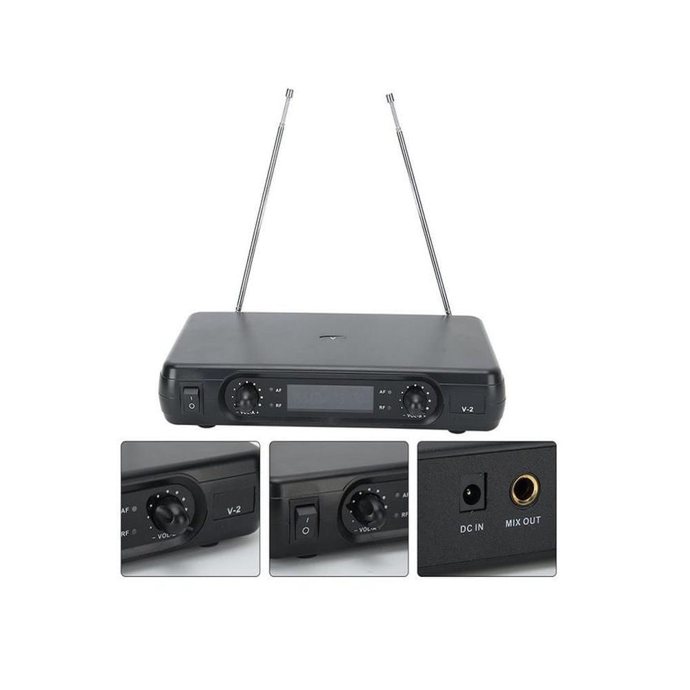 Micrófono Dual Inalámbrico Profesional De 2 Canales XY-V2-P