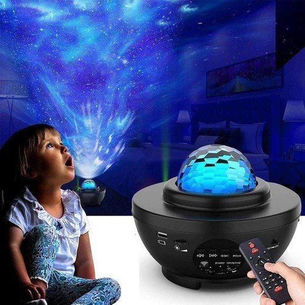 Proyector Galaxia micro sd Bluetooth parlante Luces led