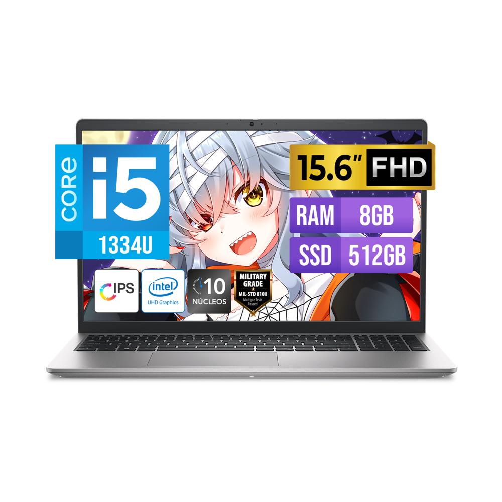 LAPTOP DELL 15 DC15250 I5 1334U 8GB DDR4 512GB SSD FHD FREEDOS