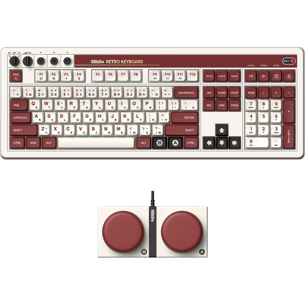 Teclado Mecánico Retro 108 8BitDo - Edición Fami