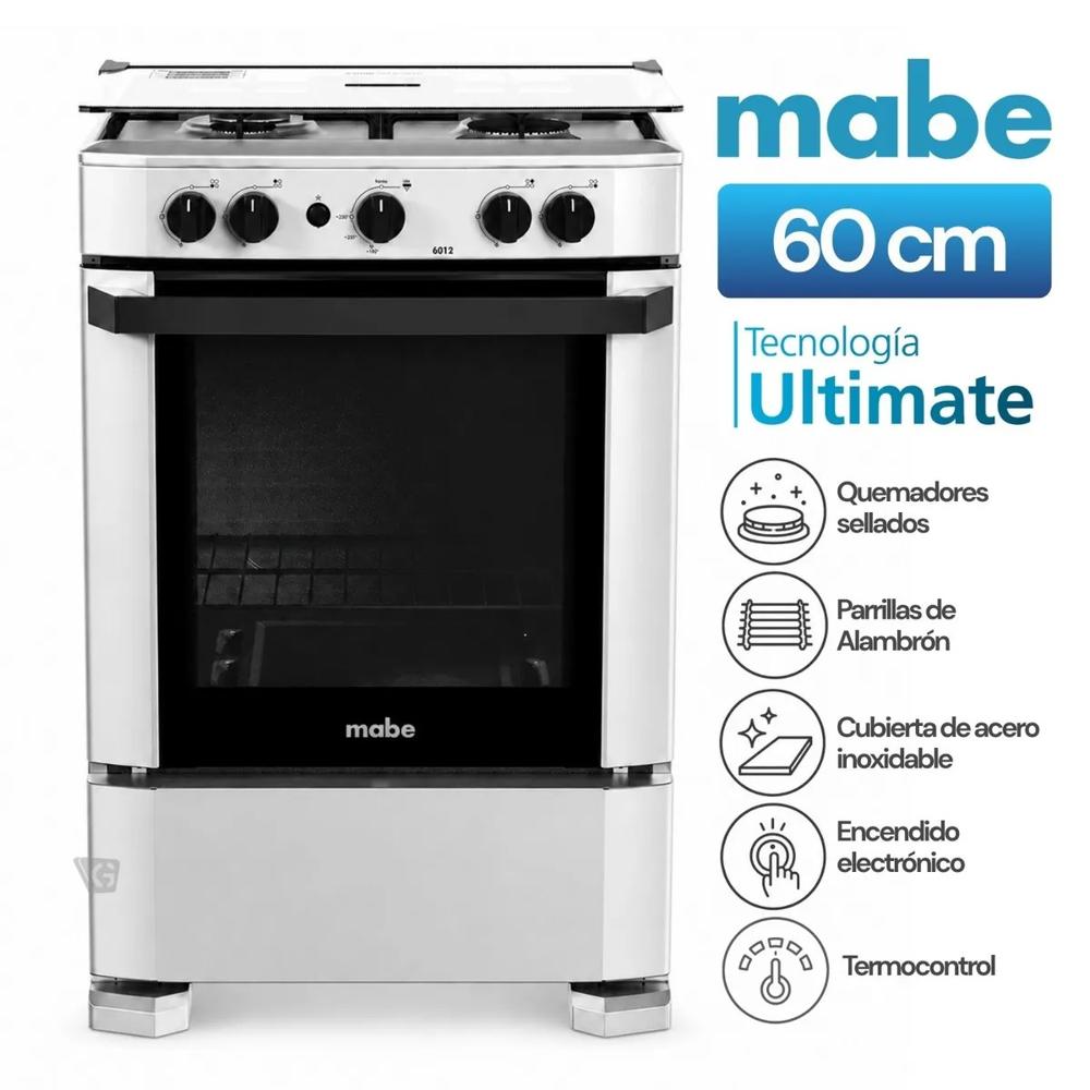 Cocina de piso a Gas 60 cm Silver Mabe - CMP6012AG1