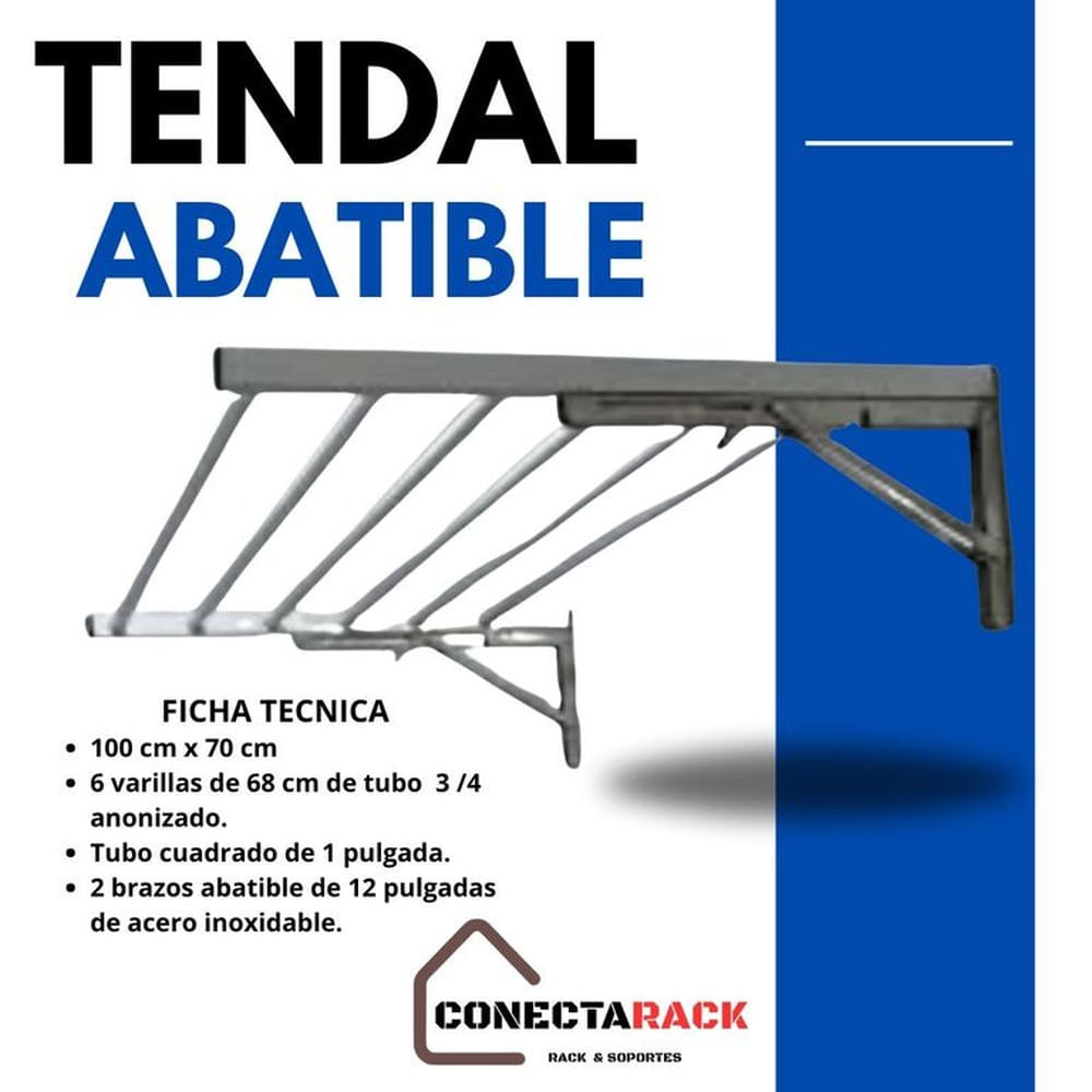 Tendedero Abatible de1m Aluminio de alta calidad