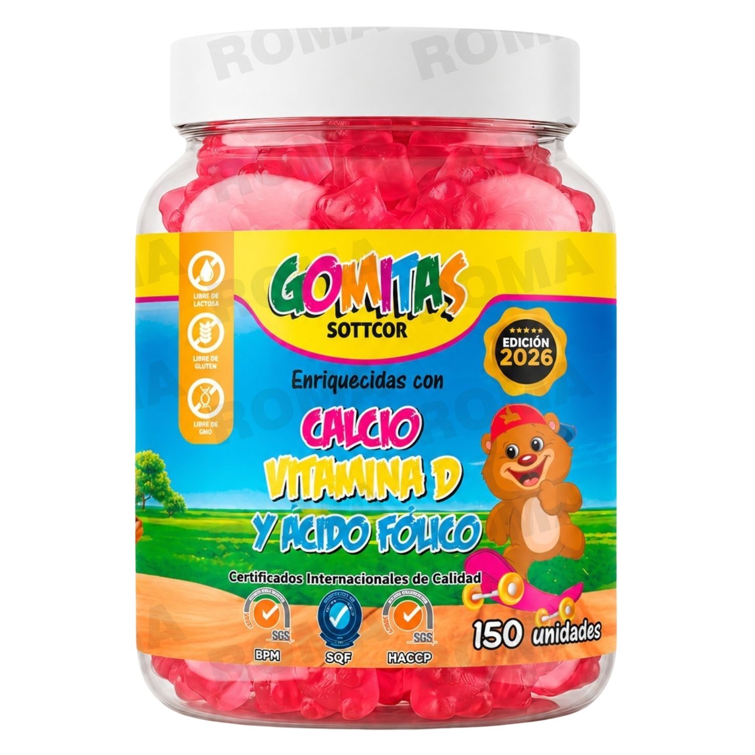 GOMITAS CALCIO NIÑOS 150 GOMITAS SOTTCOR LABS