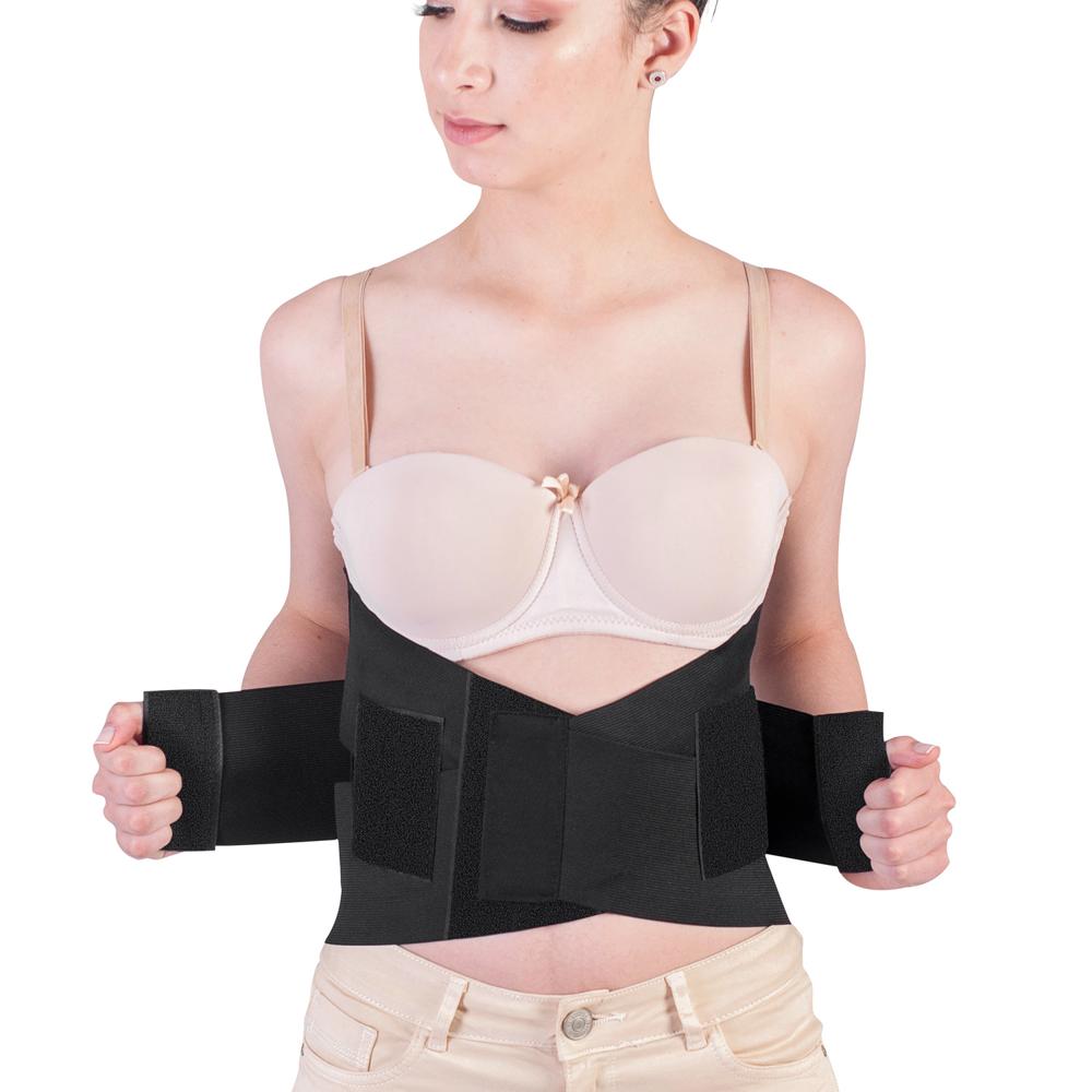 Faja para Soporte Lumbar Negra Rígida Talla XL