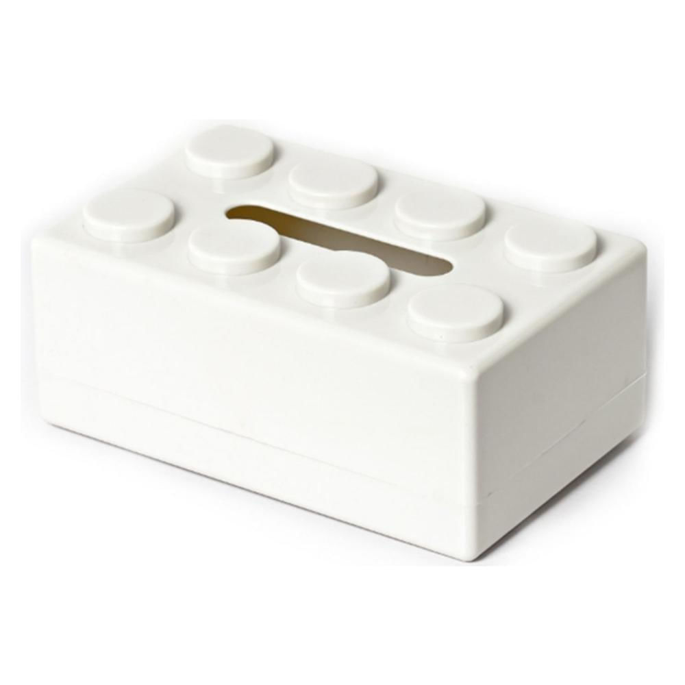 Caja Porta PañueloServilleta Estilo Block color Blanco