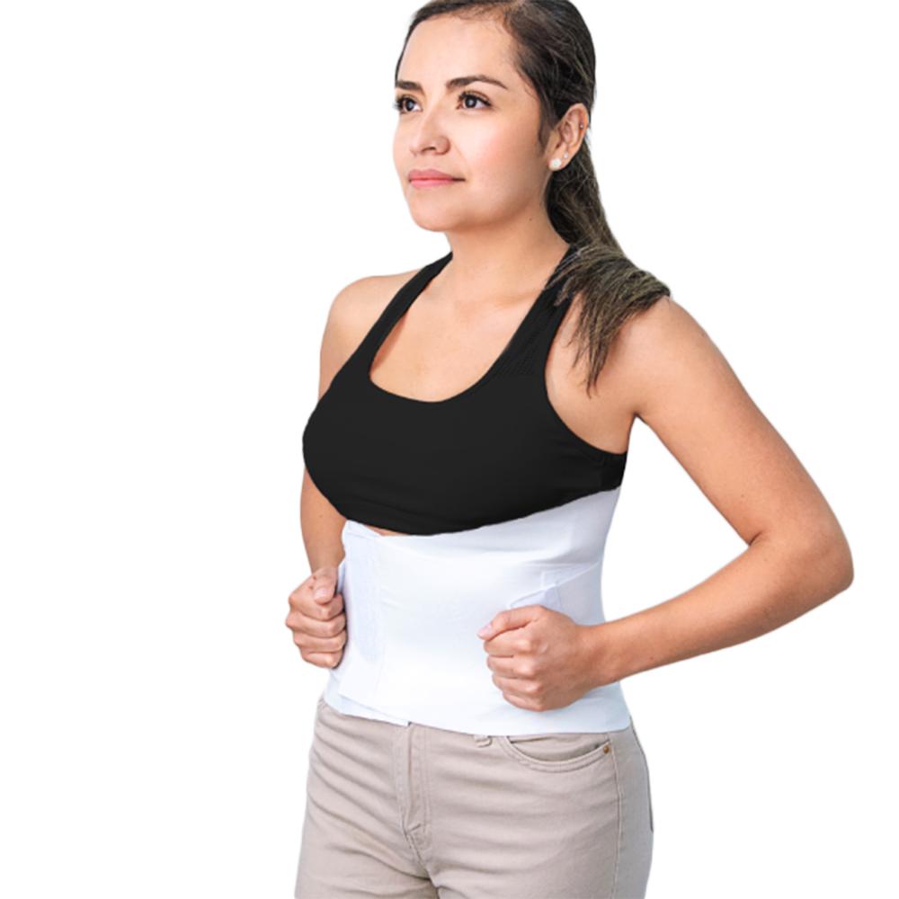 Faja para Soporte Lumbar Blanca Rígida Talla M