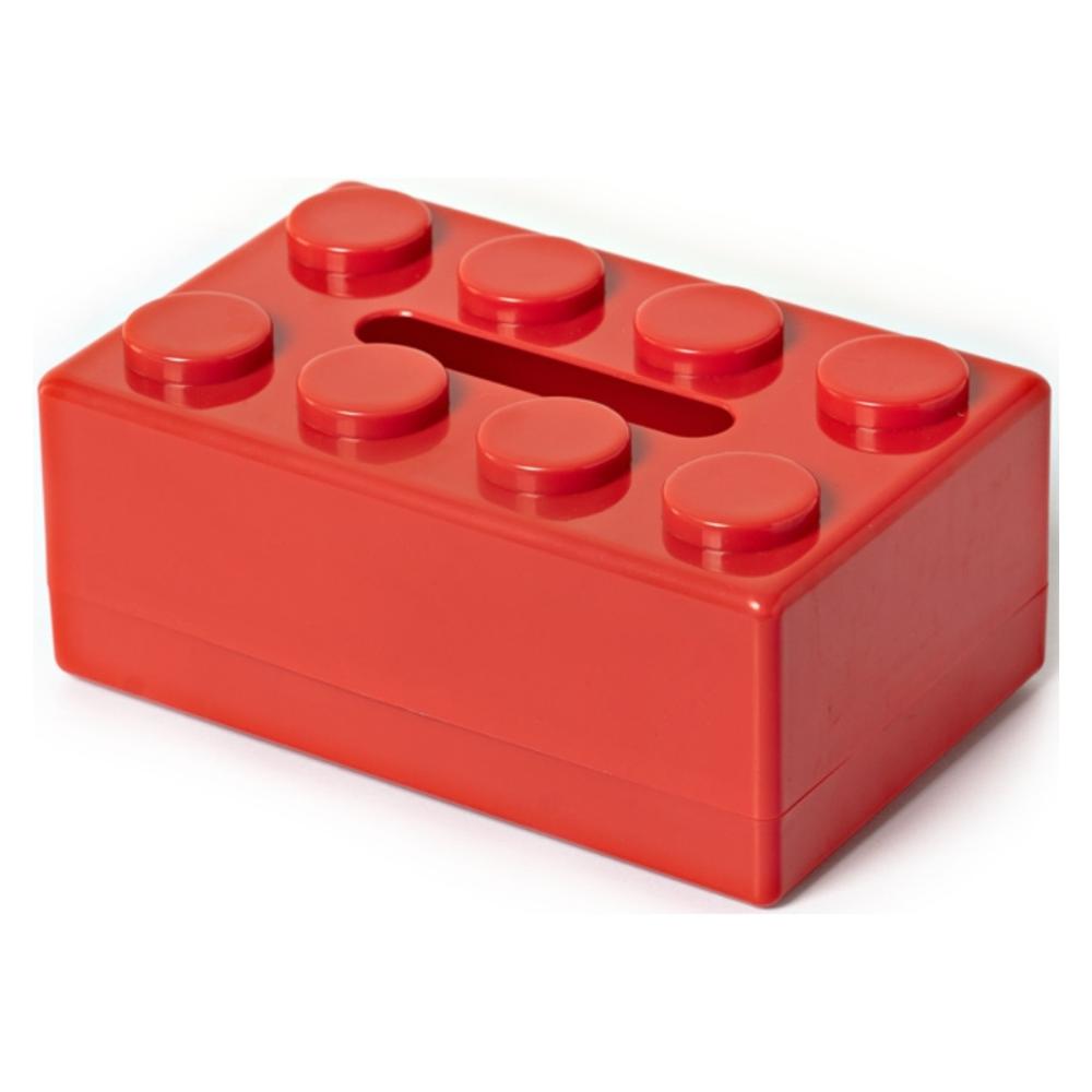 Caja Porta PañueloServilleta Estilo Block color Rojo