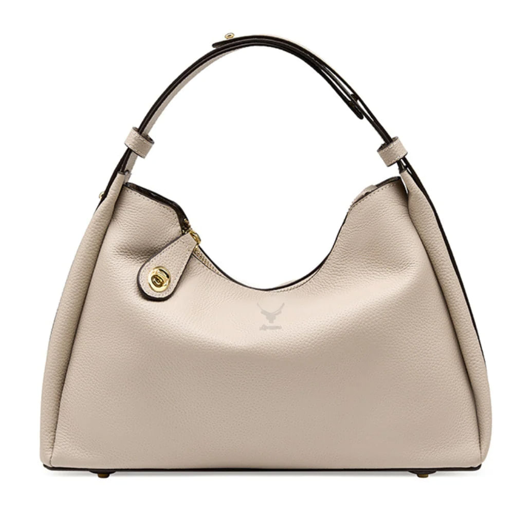 Cartera De Cuero Vacuno Diseño Práctico y Moderno Blanca 232