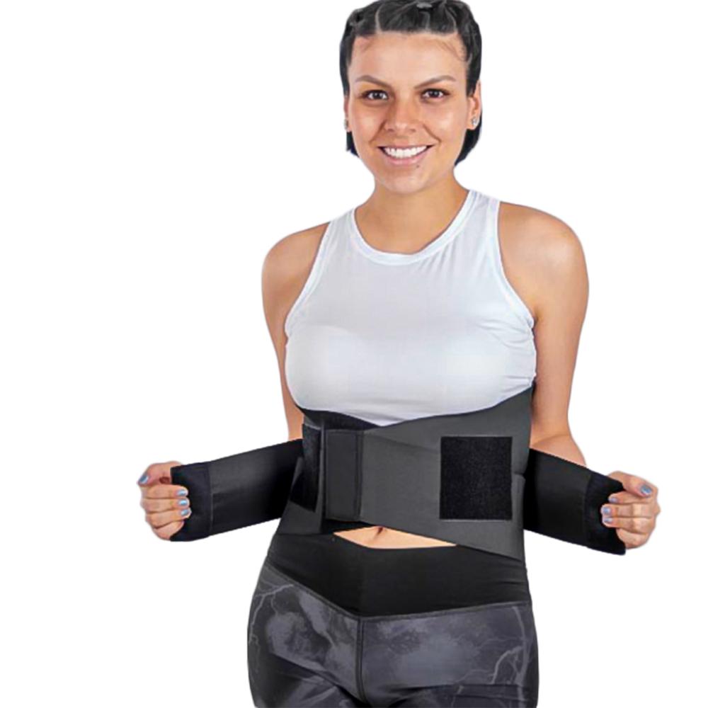 Faja para Soporte Lumbar Flexible Negra Talla L