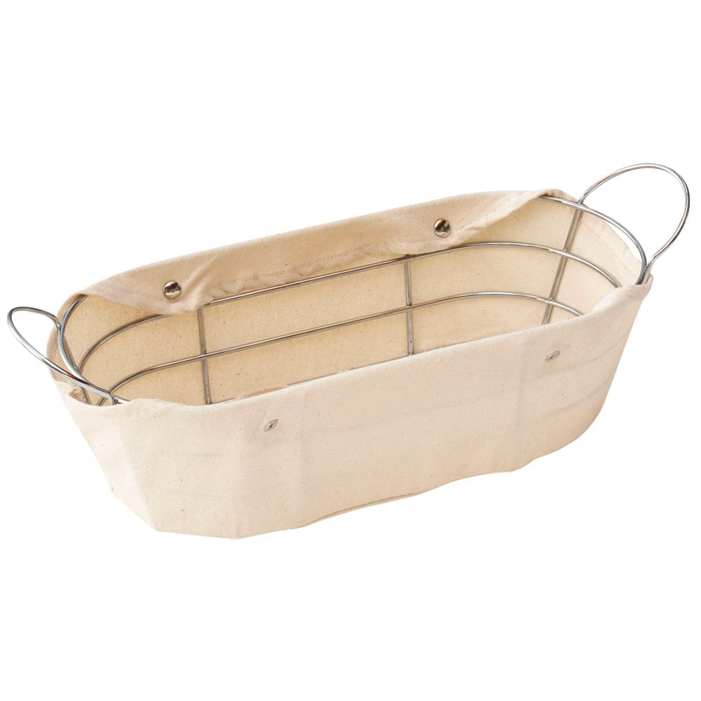 Cesta para Pan VIVA HOME Rectanfular C/Canvas