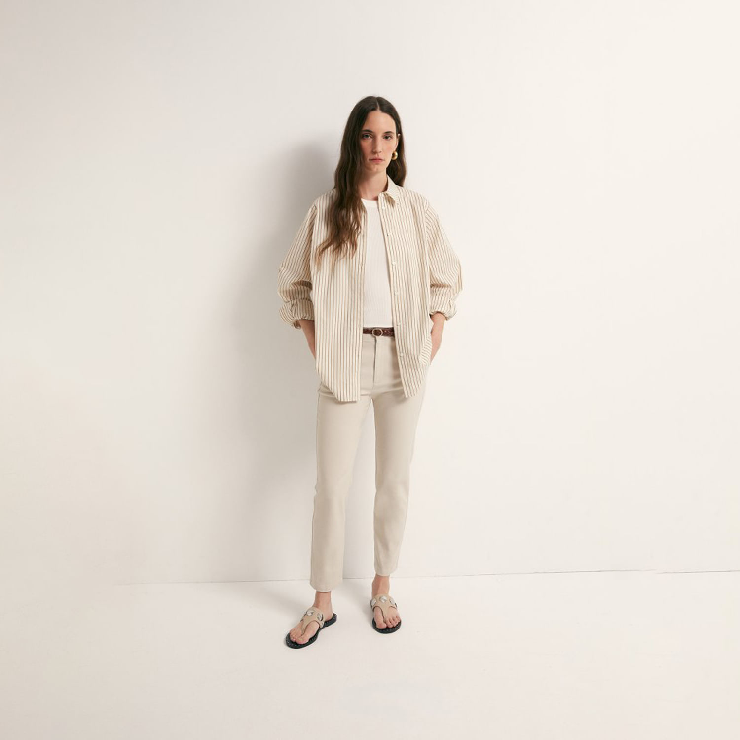 Pantalon Mujer Sfera Vestir Basico Mxgrey Piedra