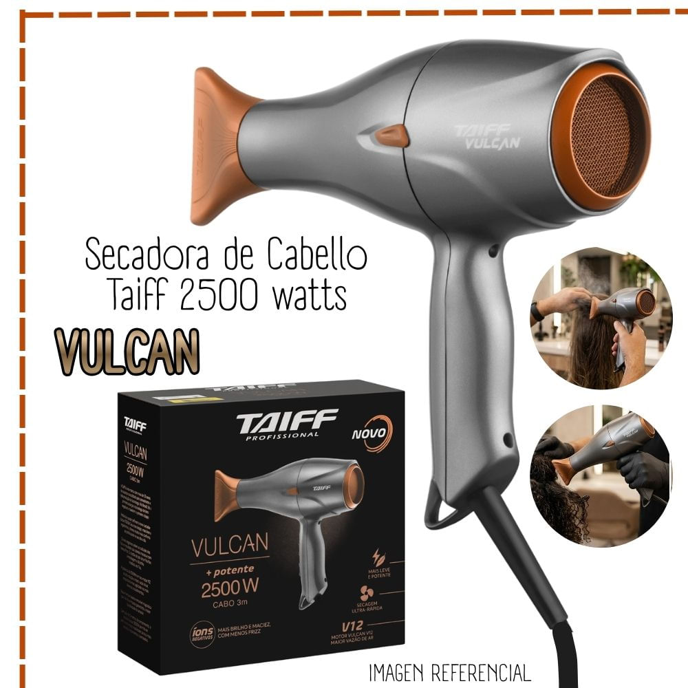 SECADORA DE CABELLO TAIFF VULCAN 2500W
