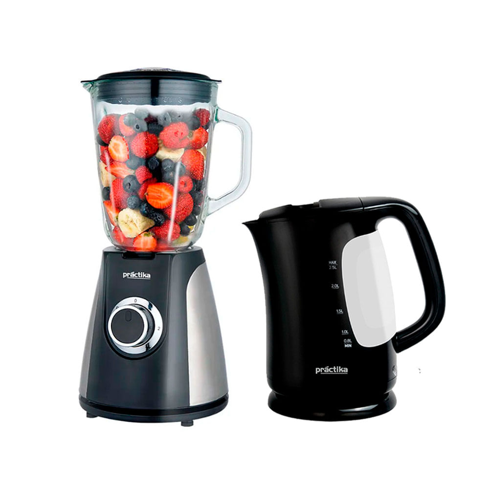 Combo Licuadora Practika CD700 700W  Hervidor 2.5 Lt