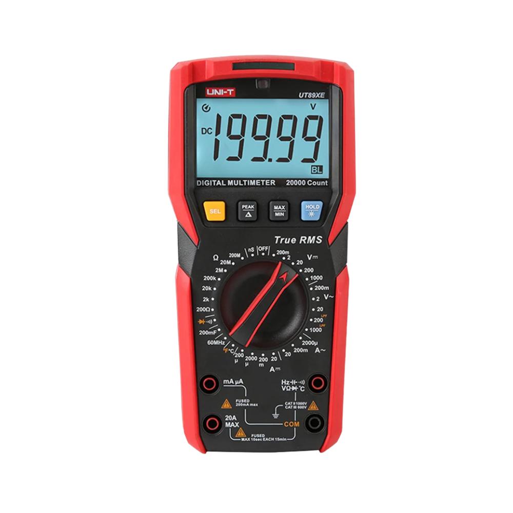 Multimetro Digital True RMS 1000V DCAC 20A UNIT UNI-T UT-89XE