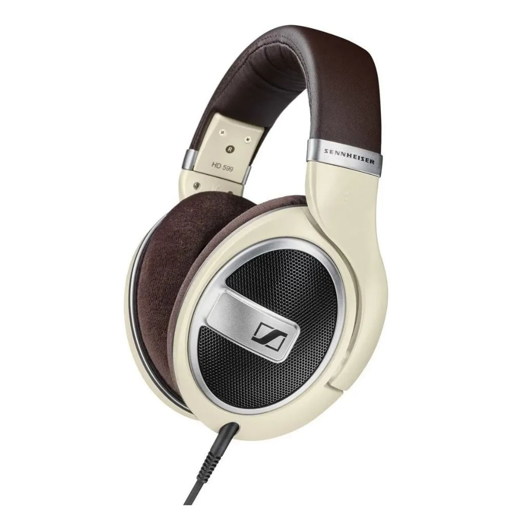 Sennheiser HD 599 Ivory Audífonos HiFi Abiertos Over Ear Sonido Natural Alta Fidelidad Estudio