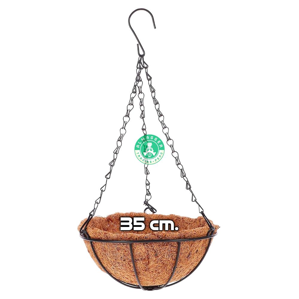 Maceta Colgante Fibra De Coco 35cm.