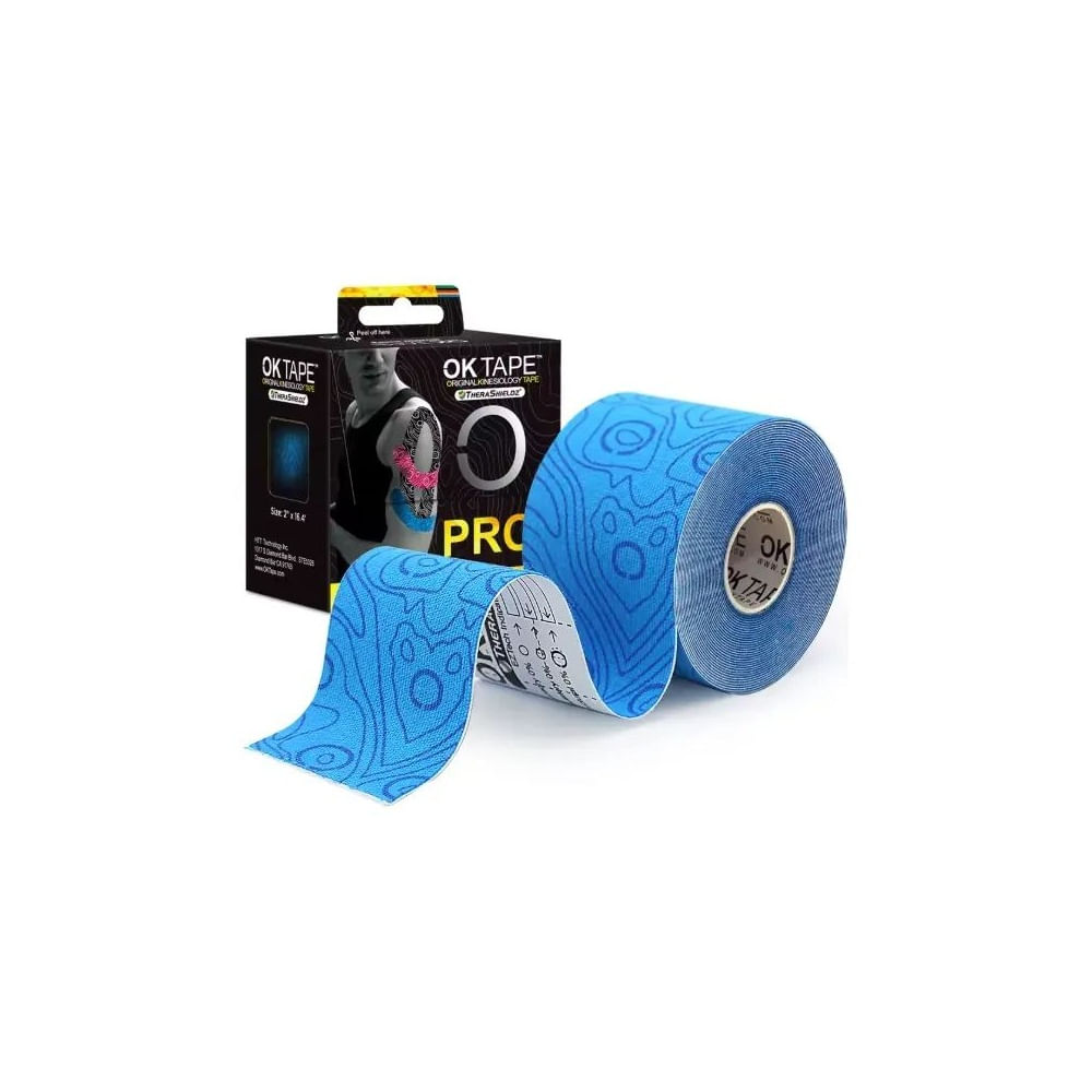 Ok Tape Pro Kinesiotape, Venda Kinesiologica Azul