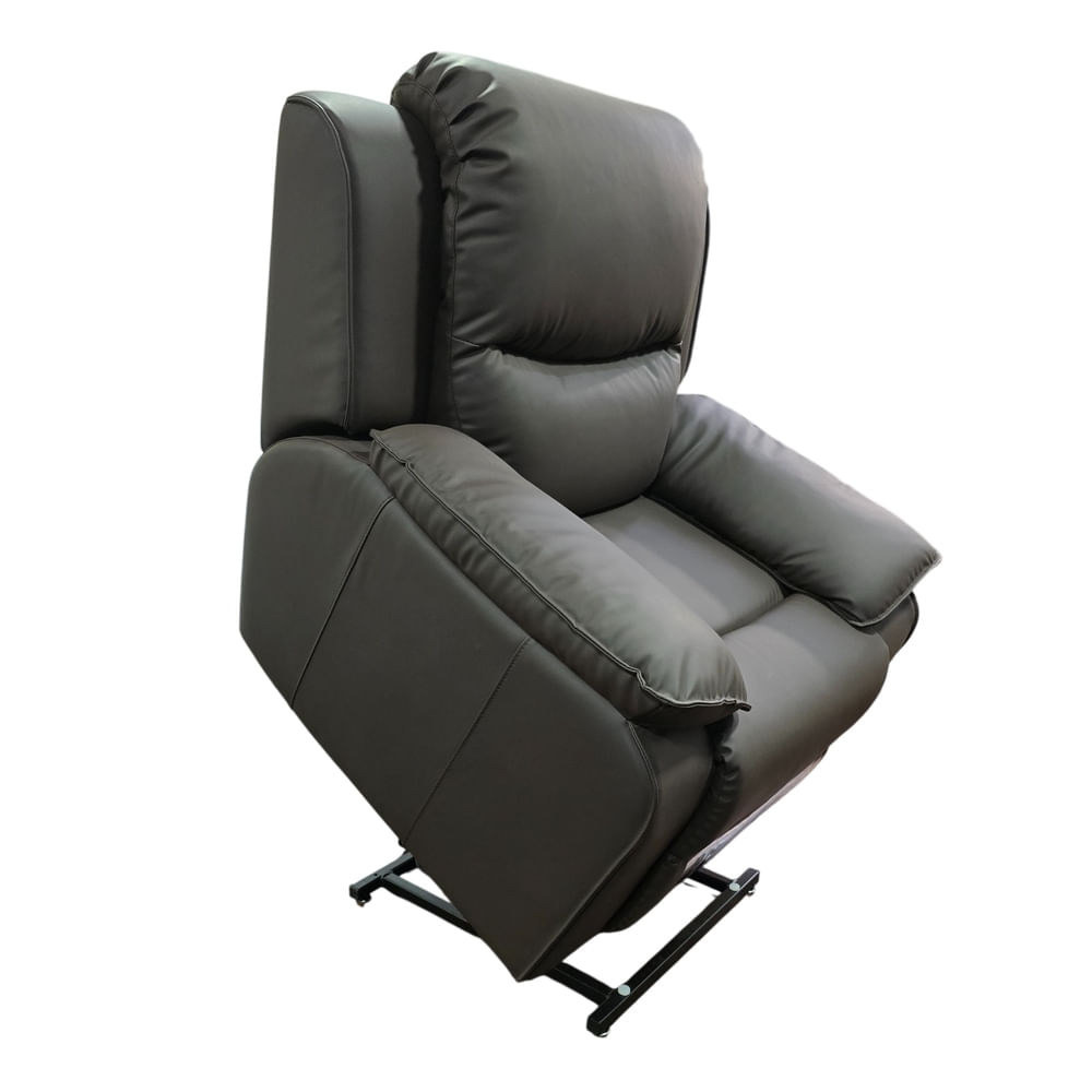 Sillon Berger Reclinable Con Elevador Electrico y Masajeador - Marron