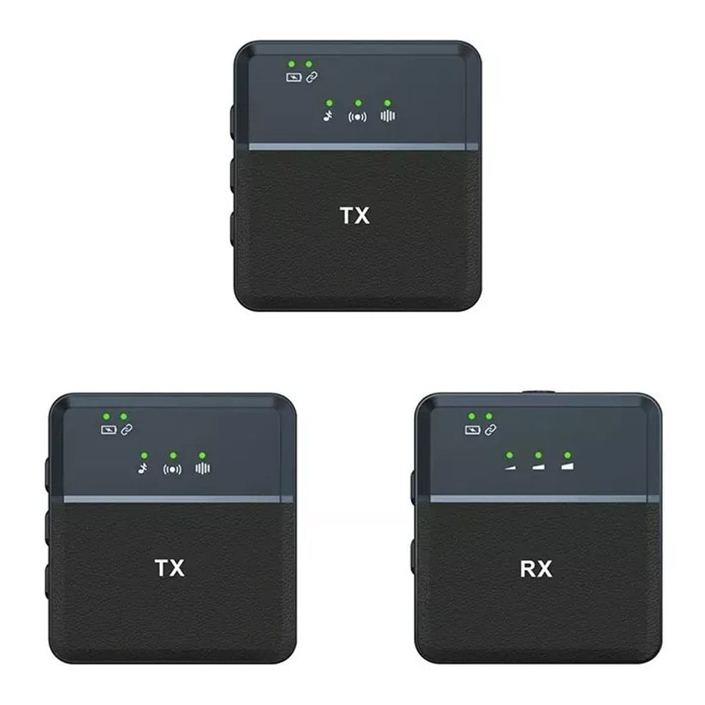 Doble Micrófono Solapa Inalámbrico Recargable Tipo C y Jack 3.5mm SX9