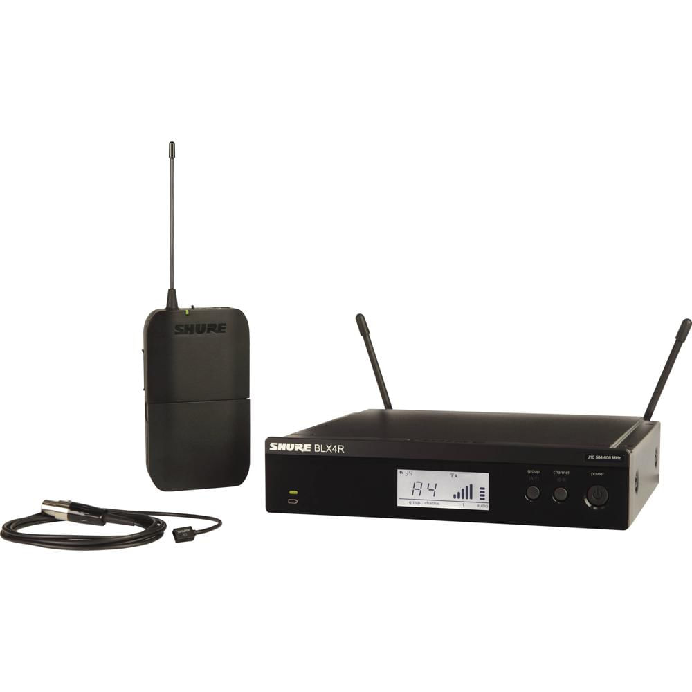 Shure BLX14R/W93 Sistema Inalámbrico de Micrófono Lavalier Omni para Rackmount