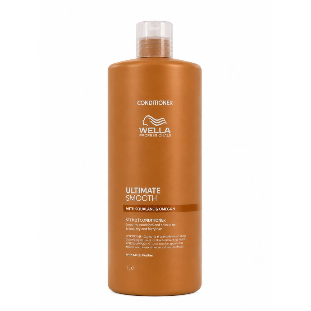 Wella ultimate smooth acondicionador nutritivo anti frizz 1000 ml