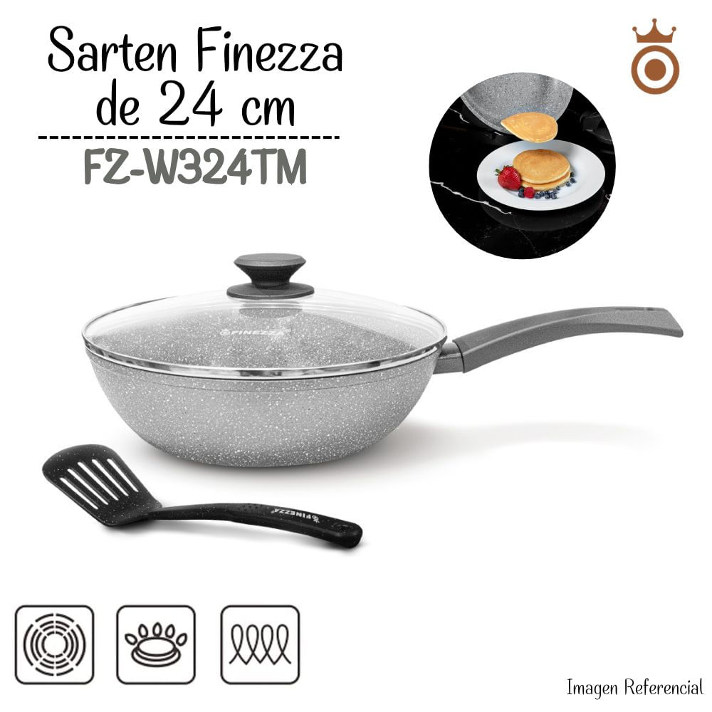 Sarten Finezza Ultragranito Tapa de 24 cm  FZ-W324TM