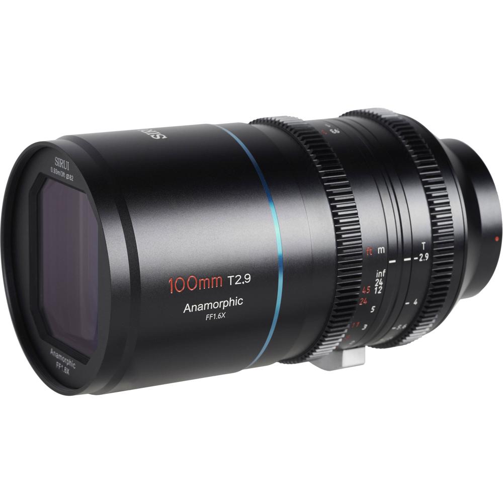Sirui 100mm T2.9 1.6x L-Mount Anamorphic Lens - Oval Bokeh, 82mm Filter Thread, 3.1' Minim