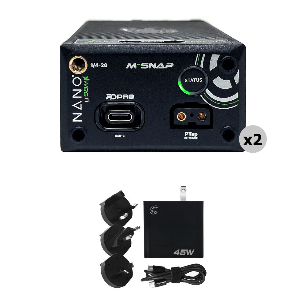 Core SWX Kit de 2 Baterías NANO-C98MX 98Wh con Cargador USB-C PD de 45W