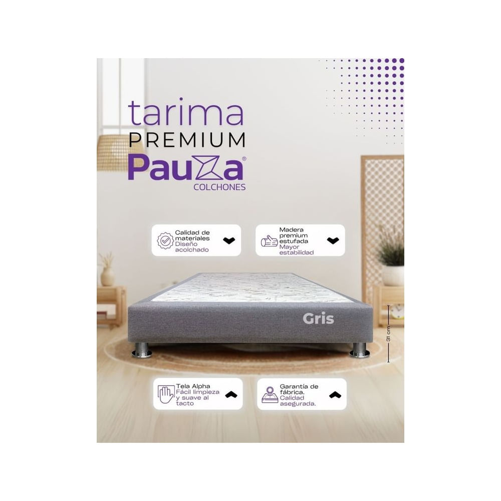 BASE BOX TARIMA PAUZA 2PLZ Gris