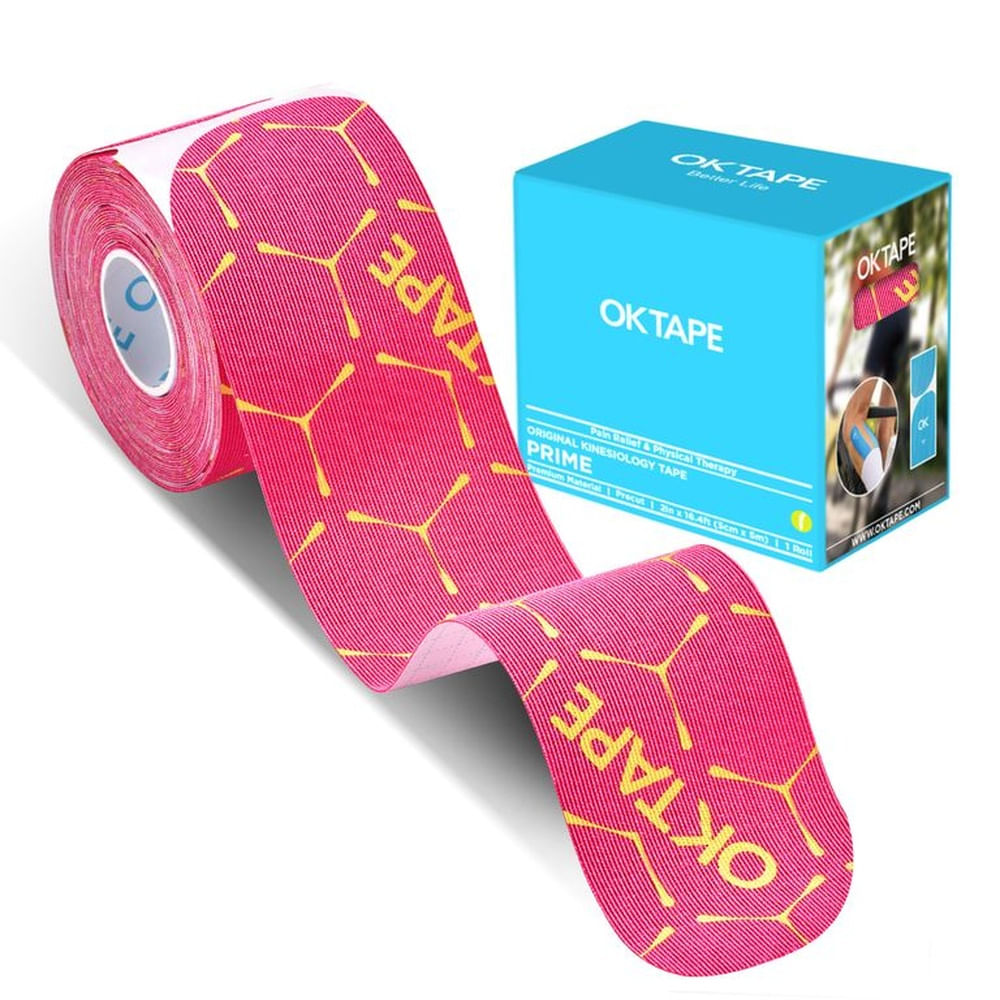 Ok Tape Prime Kinesiotape, Venda Kinesiologica Rosa OK Hexagonal