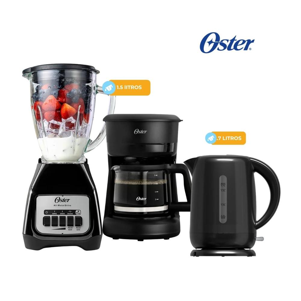 Combo Licuadora 1.5 LT BLSTKAGBPB - Hervidor 1.7 LT - Cafetera 5 tazas