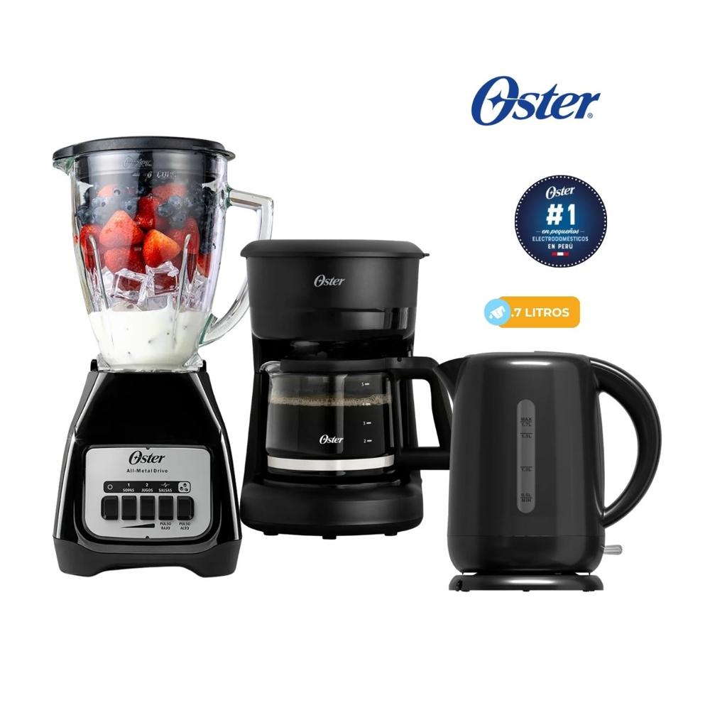 Combo Licuadora 1.5 LT BLSTKAGBPB - Hervidor 1.7 Litros - Cafetera 5 tazas