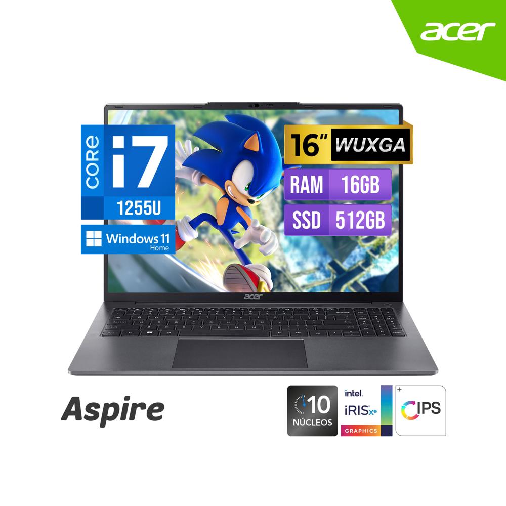 Laptop Acer Aspire AL16 51P 7984 Intel Core i7 1255U 16 16GB 512GB Windows 11