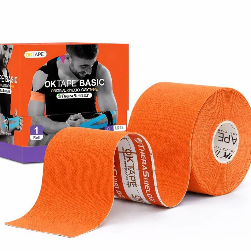 Ok Tape Basic Kinesiotape, Venda Kinesiologica Naranja