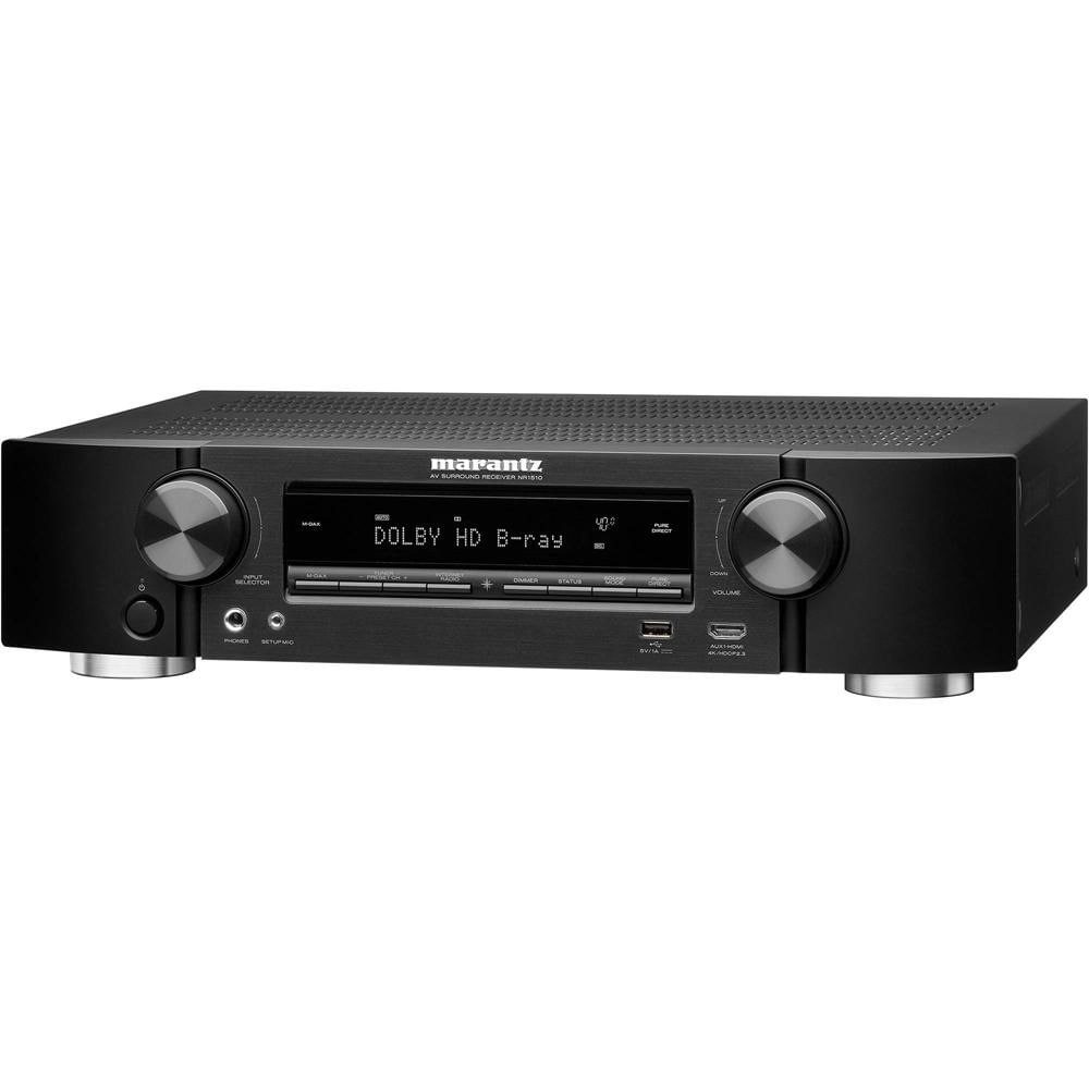 Marantz NR1510 Receptor A/V 5.2 Canales con Bluetooth, Wi-Fi y 4K Ultra HD