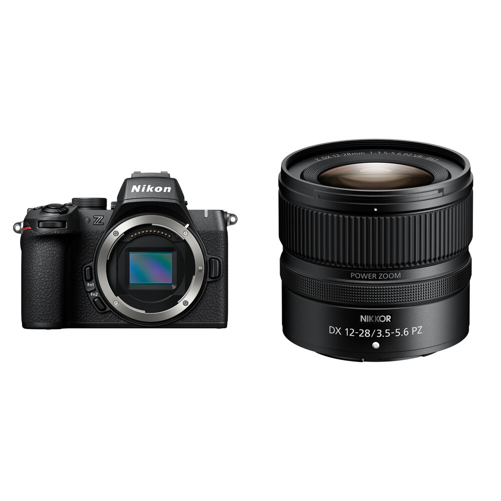Nikon Z50 II Cámara Mirrorless con Lente NIKKOR Z DX 12-28mm f/3.5-5.6 PZ VR, 20.9MP, UHD