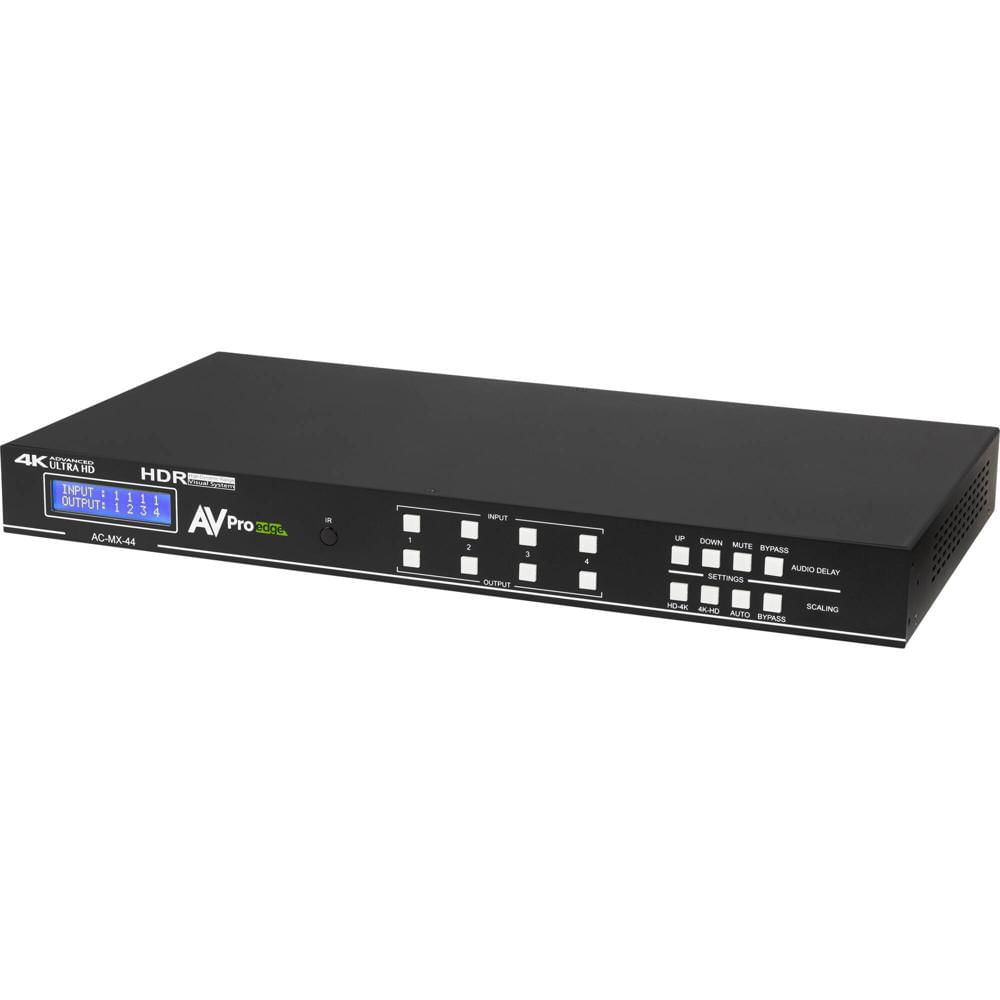 AVPro Edge Matriz HDMI 8K 4x4 Switcher - Soporte HDR, 48 Gb/s, 5K Ultrawide 21:9