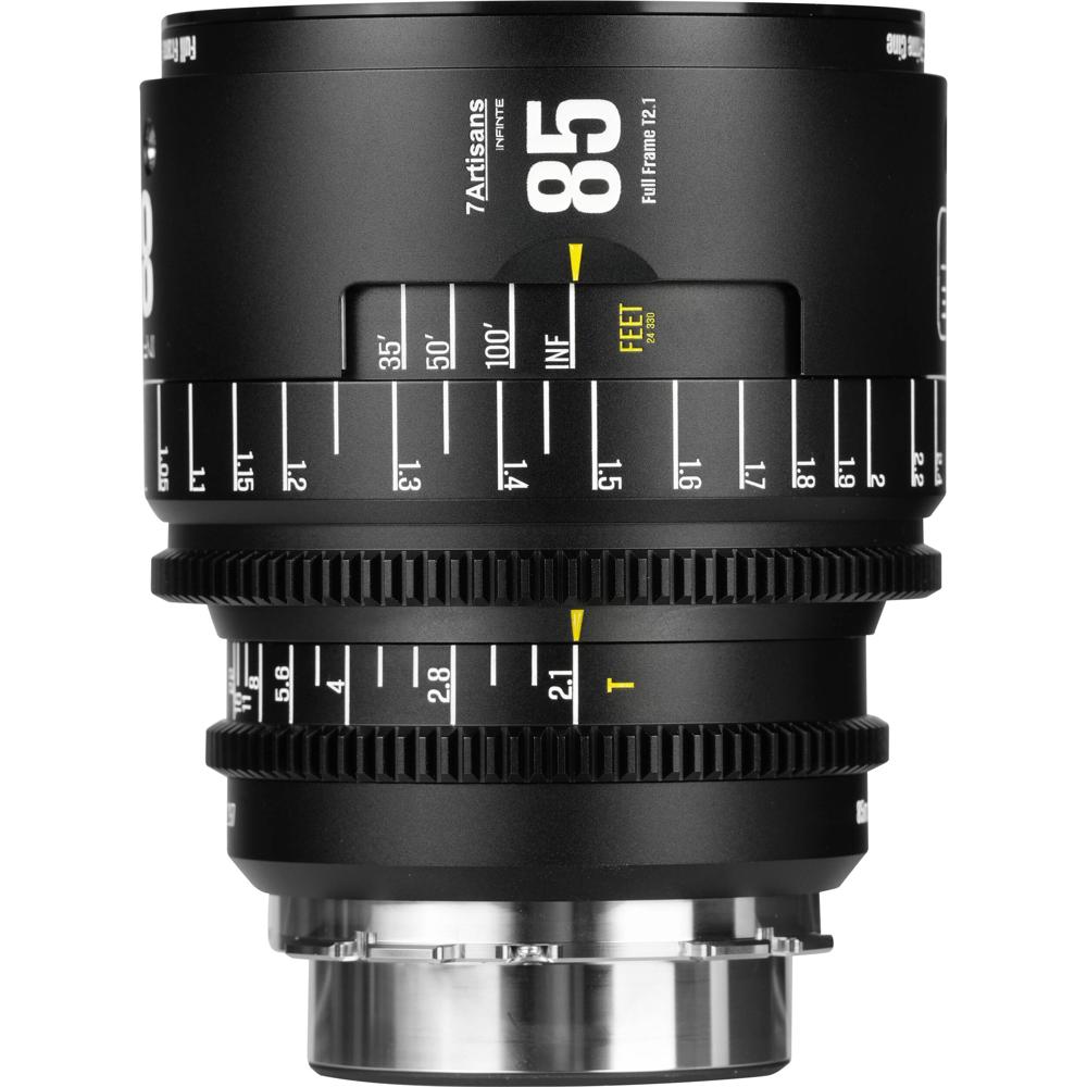 7Artisans INFINTE 85mm T2.1 Lente Cine para Canon EF - Apertura T2.1 a T22, 14 Elementos e
