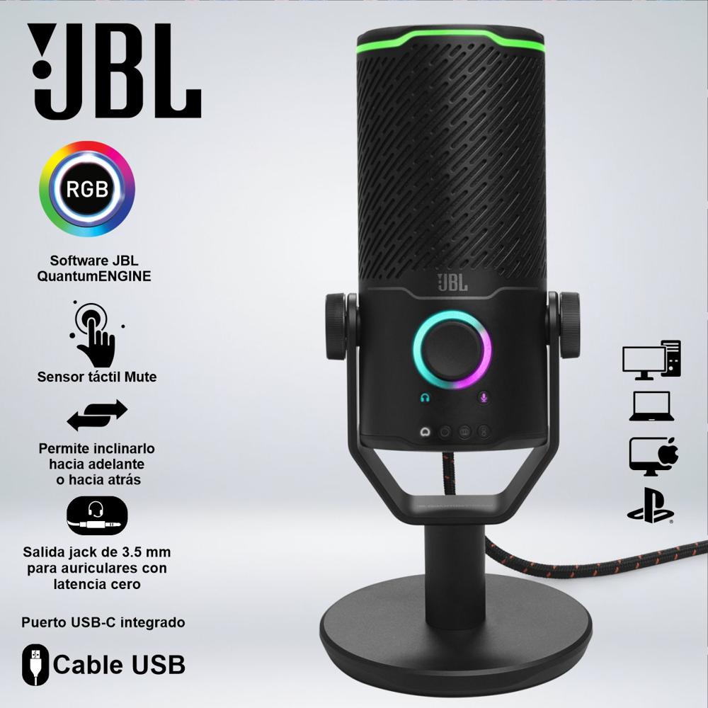 MICRÓFONO JBL QUANTUM STREAM STUDIO USB RGB BLACK