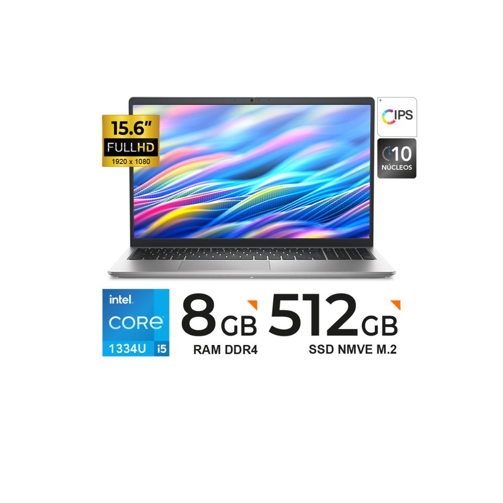 LAPTOP DELL 15 DC15250 I5  1334U 8GB DDR4 512GB SSD 15.6  FHD
