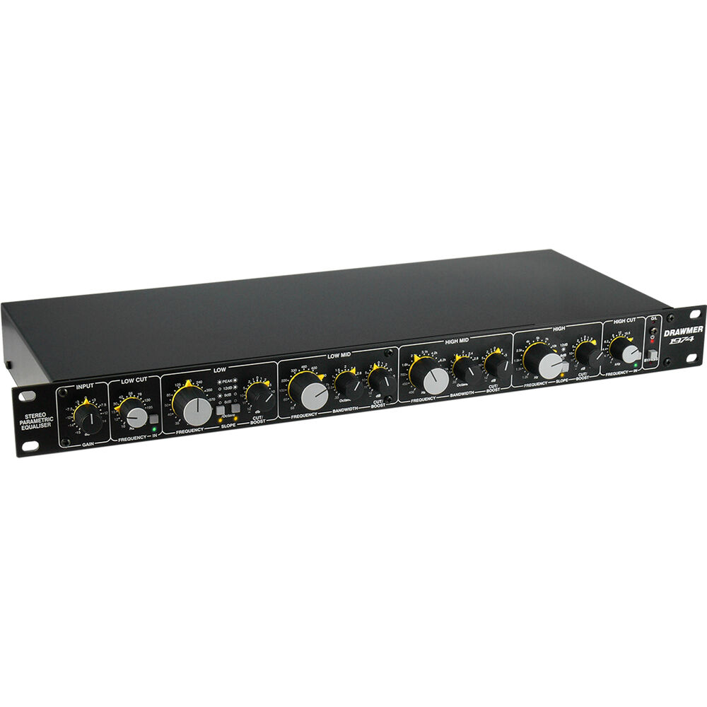 Drawmer 1974 Ecualizador Paramétrico Estéreo de Cuatro Bandas con Filtros Variables y Po