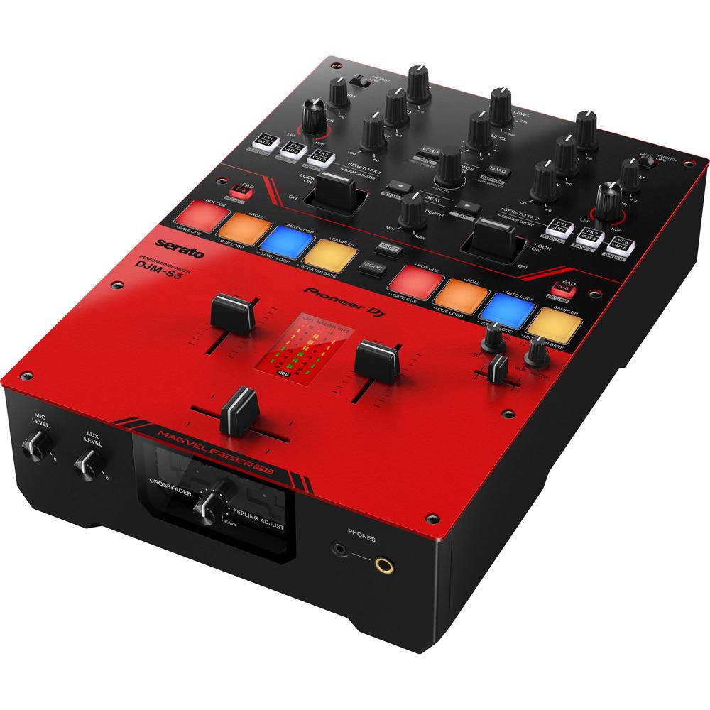 Pioneer DJM-S5 Mezclador DJ de Batalla de 2 Canales con Serato DJ Pro, Faders MAGVEL y 8 P