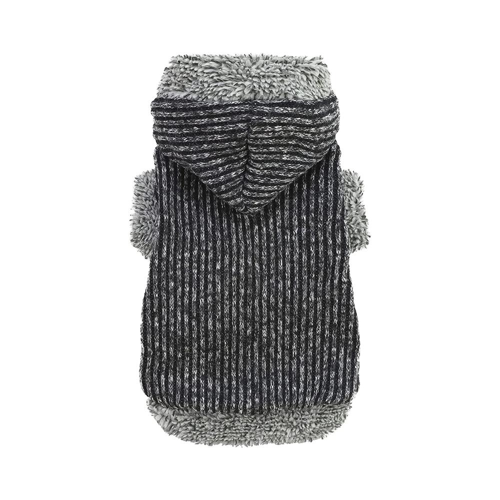 POLERA PARA PERRO GRIS HOODIE POLAR ROPA ABRIGADORA PERRO O GATO - TALLA XXL